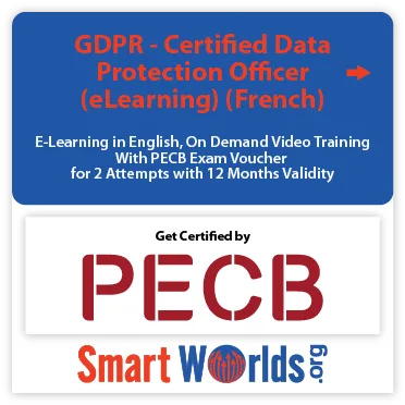 PECB GDPR - Certified Data Protection Officer (CDPO) - (eLearning) - French - 2 Exam Attempts Included